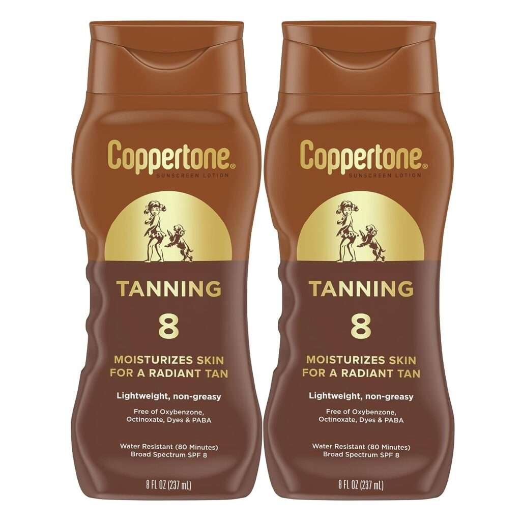 Coppertone Tanning Lotion Body Sunscreen SPF 8 Reviews