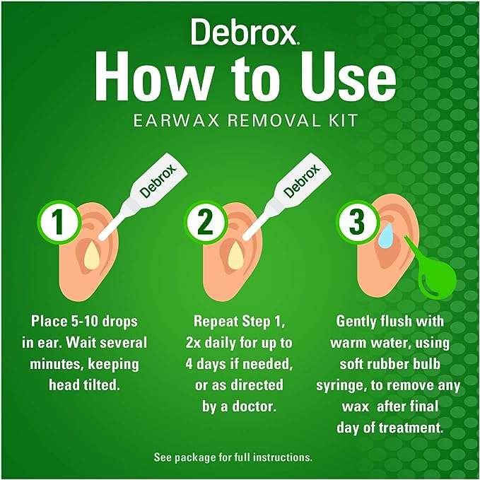 Debrox Earwax Removal Reviews Kit, Includes Drops and Ear Syringe Bulb, 0.5 Oz