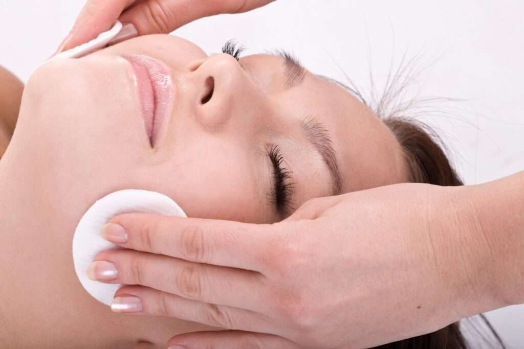 Diamond facial for sensitive skin